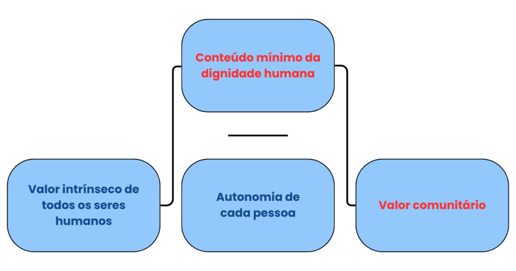 conteúdo mínimo da dignidade humana mapa mental