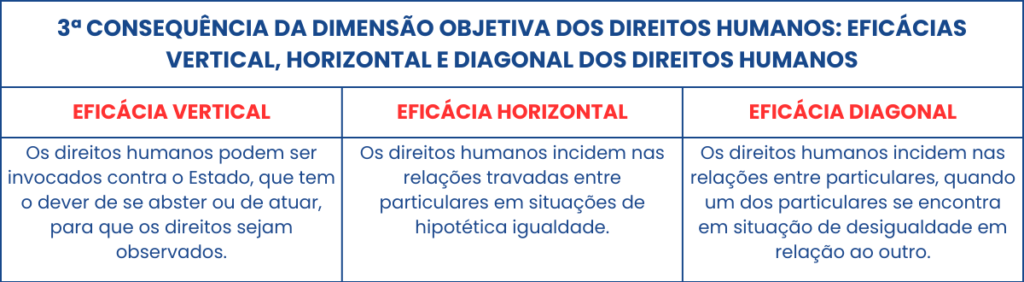 3ª CONSEQUÊNCIA DA DIMENSÃO OBJETIVA DOS DIREITOS HUMANOS