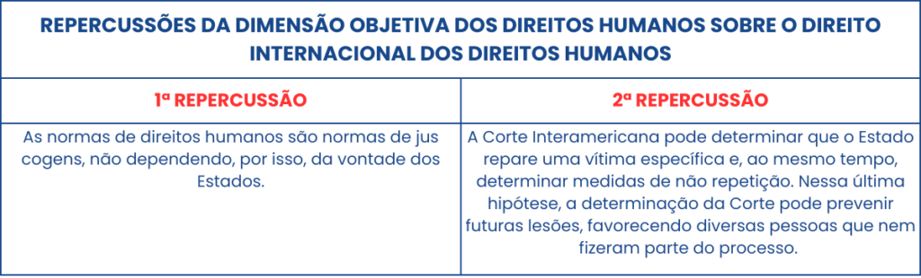 REPERCUSSÕES DA DIMENSÃO OBJETIVA DOS DIREITOS HUMANOS SOBRE O DIREITO INTERNACIONAL DOS DIREITOS HUMANOS